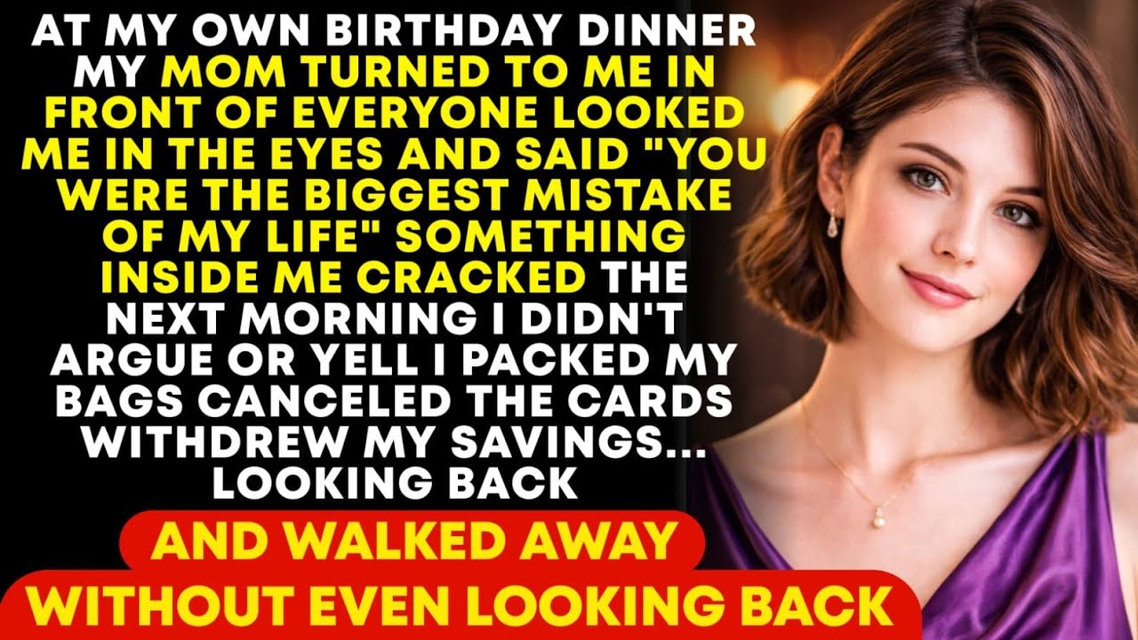 YOU WERE THE BIGGEST MISTAKE OF MY LIFE” MY MOM SAID AT MY BIRTHDAY DINNER, — SHE HAD NO IDEA  ...