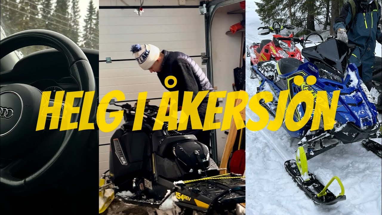 Trasig skoter och mycket snö