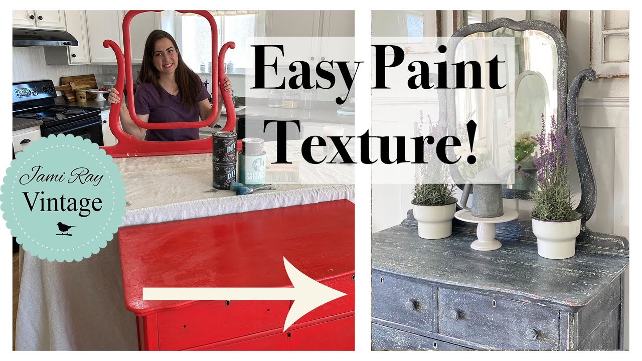Easy Textured Furniture Painting Technique | Saltwash