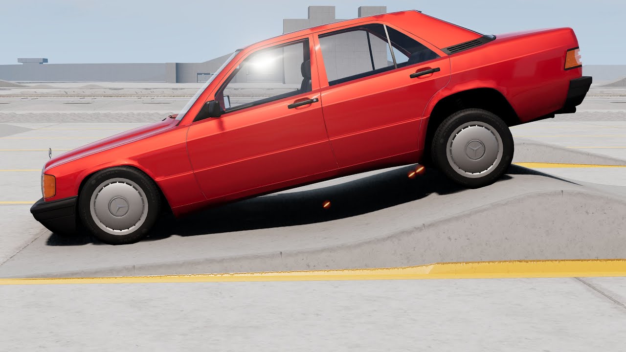 BeamNG Drive - Mercedes Benz W201 190E Suspension Testing