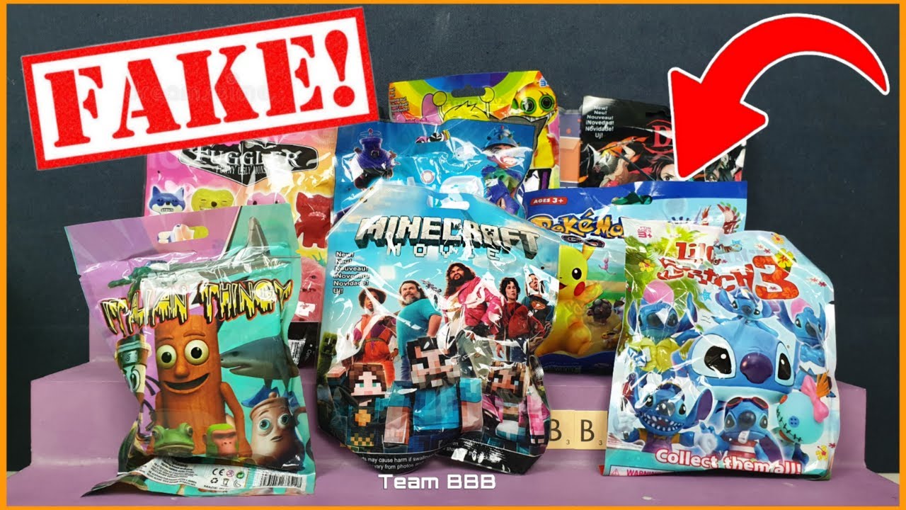 FAKE TOY FRIDAY 7! BOOTLEG BLIND BAGS Minecraft Italian BrainRot Pokemon Stitch Demon Slayer