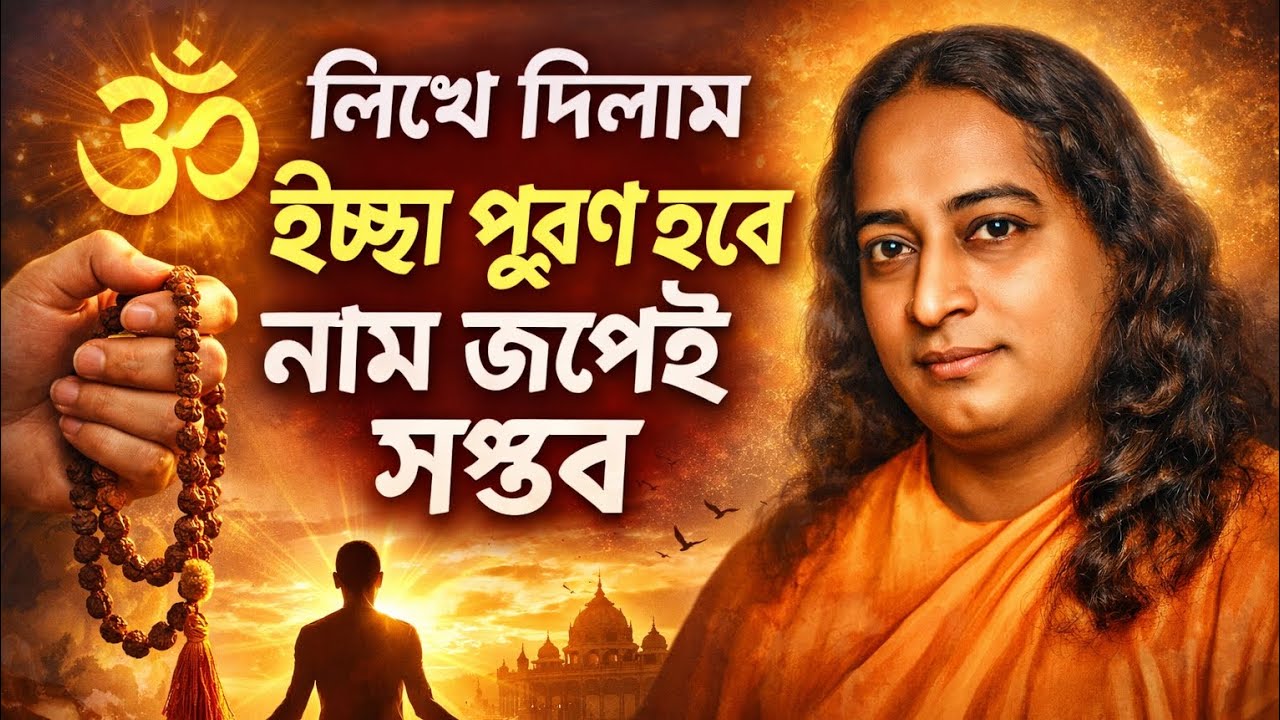 লিখে দিলাম ইচ্ছা পূরণ হবে নাম জপেই সম্ভব | Bengali Spiritual Video By Paramhansa Yogananda 