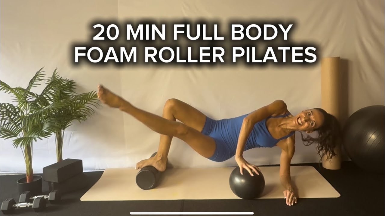 20 MIN FULL BODY FOAM ROLLER PILATES WORKOUT | Pilates at home | Core workout | No repeats