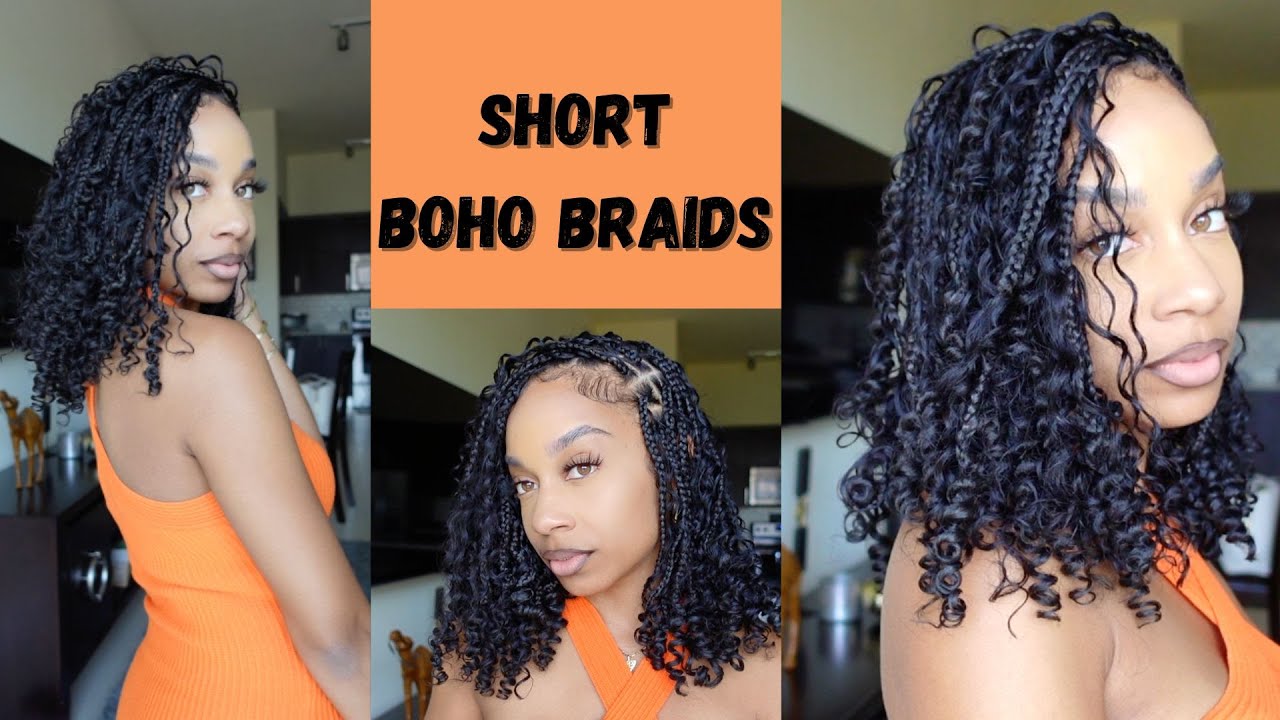 Styling Short Boho Braids @Hot-Braids
