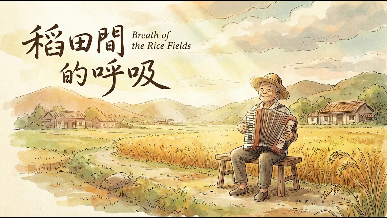 1 Hour Accordion Music 🇹🇼 一小時手風琴 | 稻田間的呼吸 Rice | 懷舊 Nostalgia | Relax, Sleep, and Reading | BGM