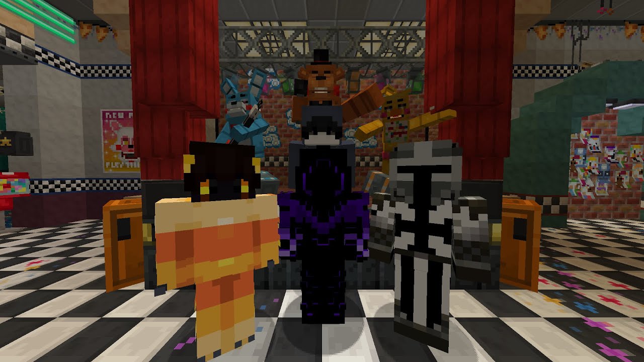 Attempting to survive Five Nights at Freddy's 2 In Minecraft