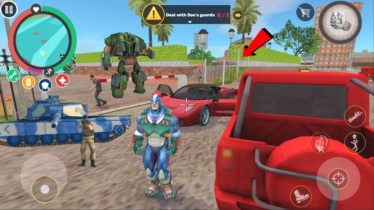 Rope Hero: Vice Town (All Mission Part 02) Hot Pursuit & Aero Parking - Android Gameplay HD