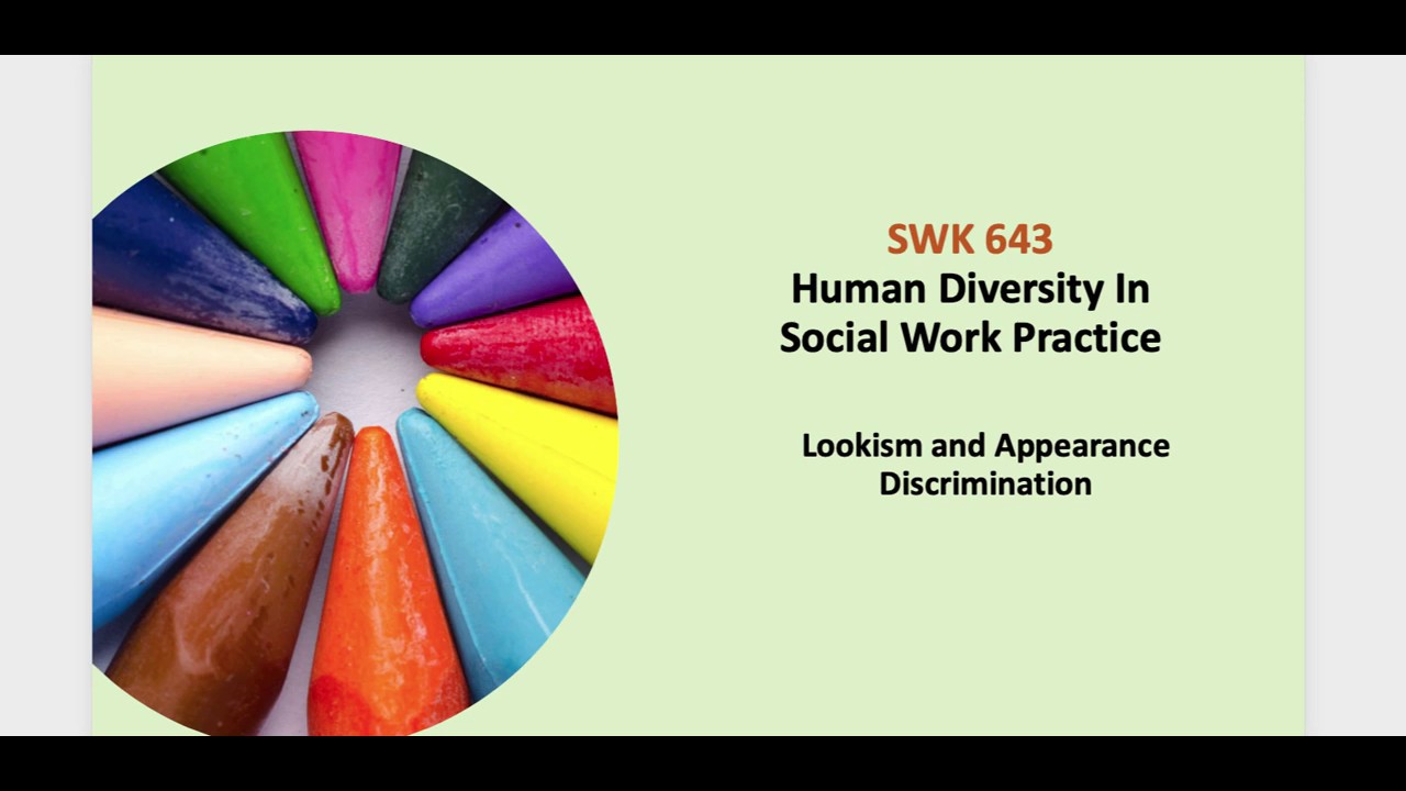 643 Wk 8: Lookism and Appearance Discrimination