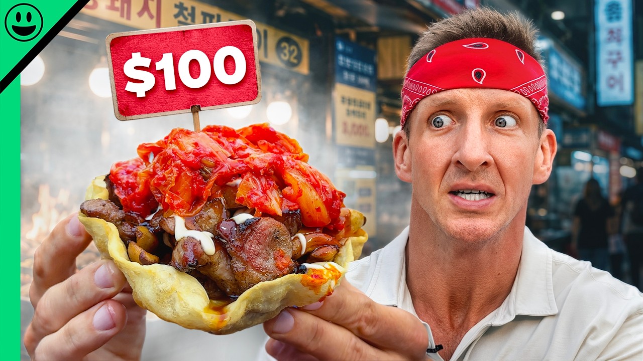Korean Street Food After Dark!! (Jeju Fire and Ash)