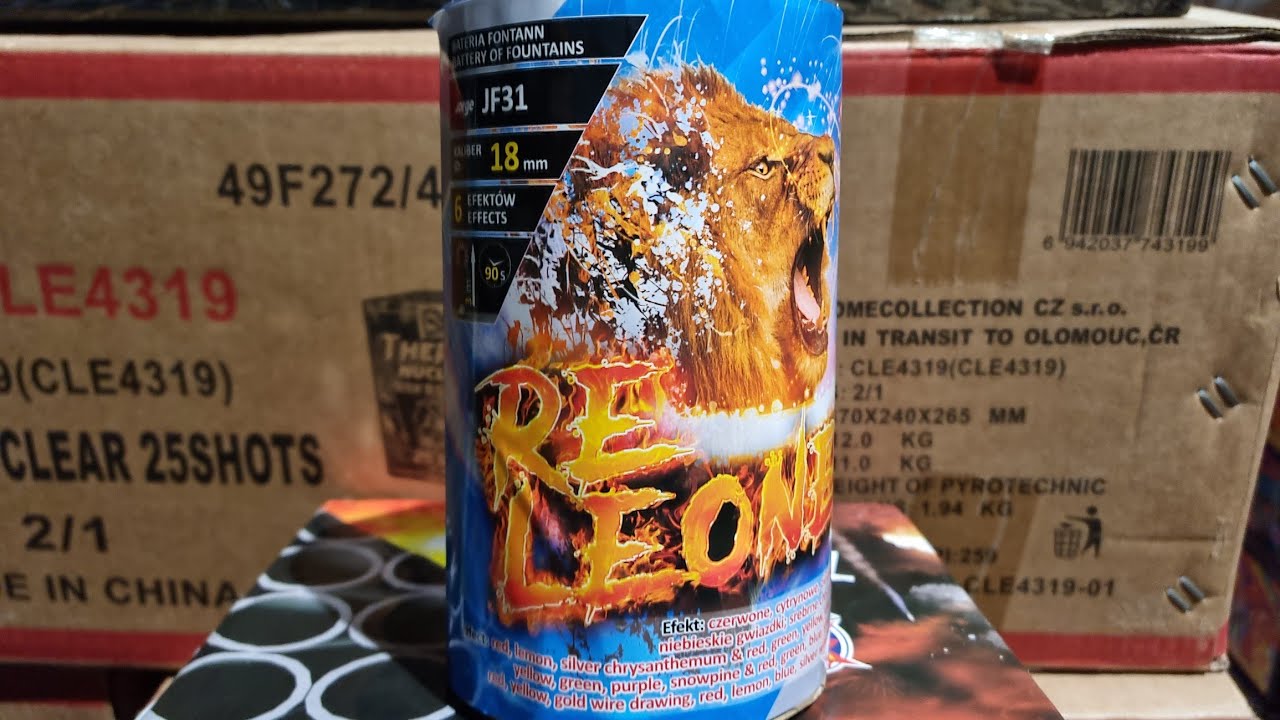 MEGA CRACKLINGOWY Wulkan Re Leone JF31 #vuurwerk #fajerwerki #fireworks #polenböller #test #volcano