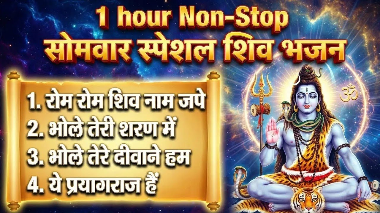 🔱 Somwar Special: Shiv Bhajan Live | Non-Stop Mahadev Bhakti Song 2026
