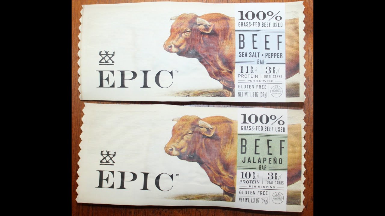 EPIC: Beef Sea Salt + Pepper Bar & Beef Jalapeno Bar Review