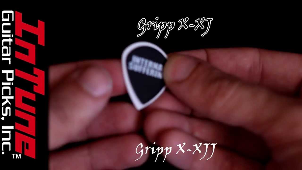 InTune GP - Guitar Picks Size/Shape comparison