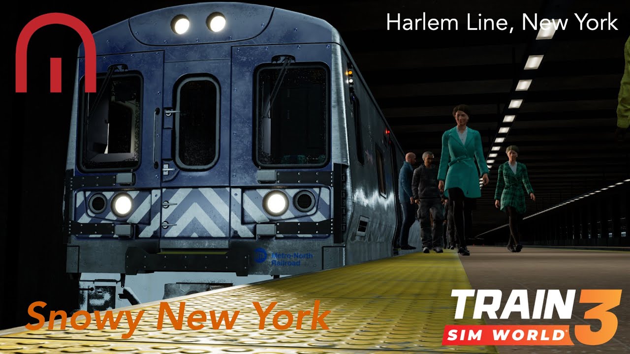 Train Sim World 3 - Snowy New York - Harlem Line, New York