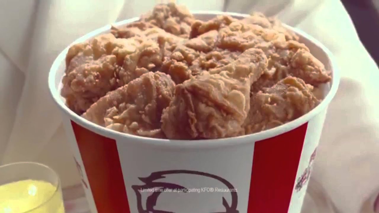 KFC Chicken in a Bucket, Chicken in the Beans for 5 Minutes