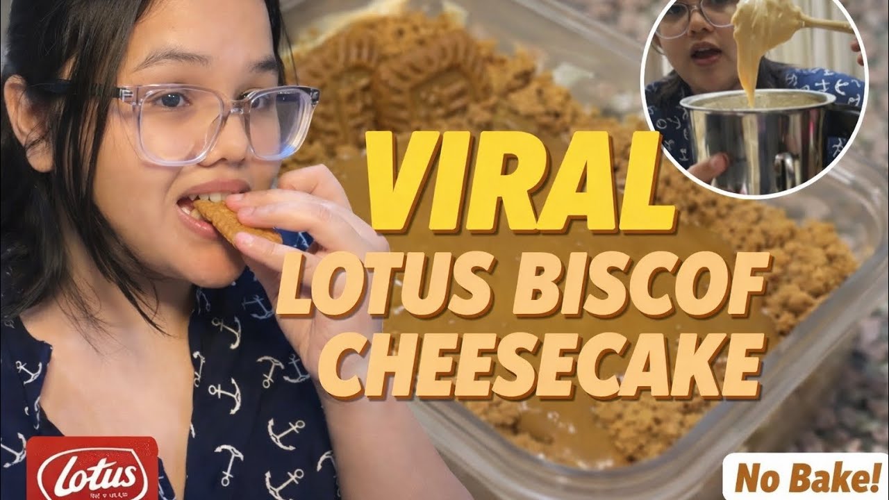 First Time Making Viral Lotus Biscoff Cheesecake | Vlog 