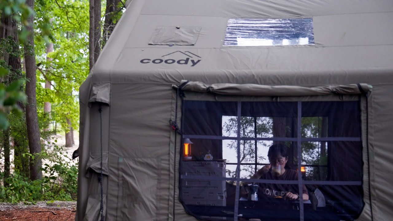 Solo Camping by the Lake | Coody 8 | Pan-Seared Steak | Balsamic Salad