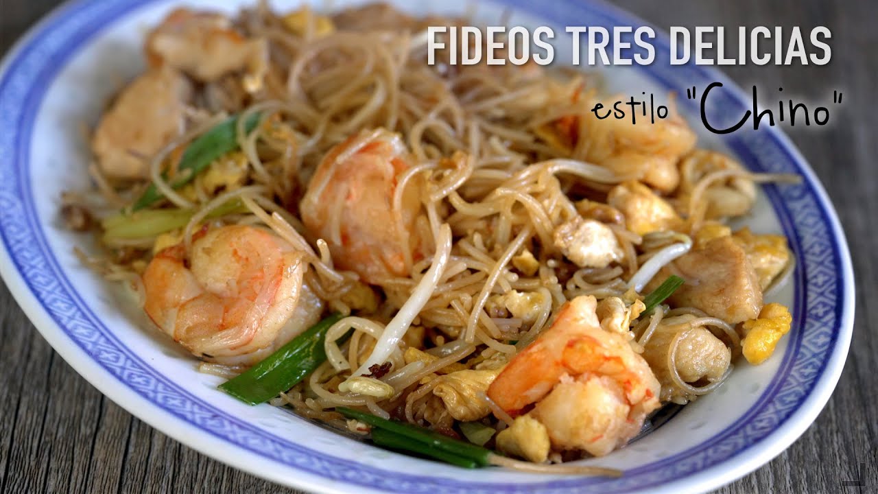 Fideos Chinos Fritos Tres Delicias