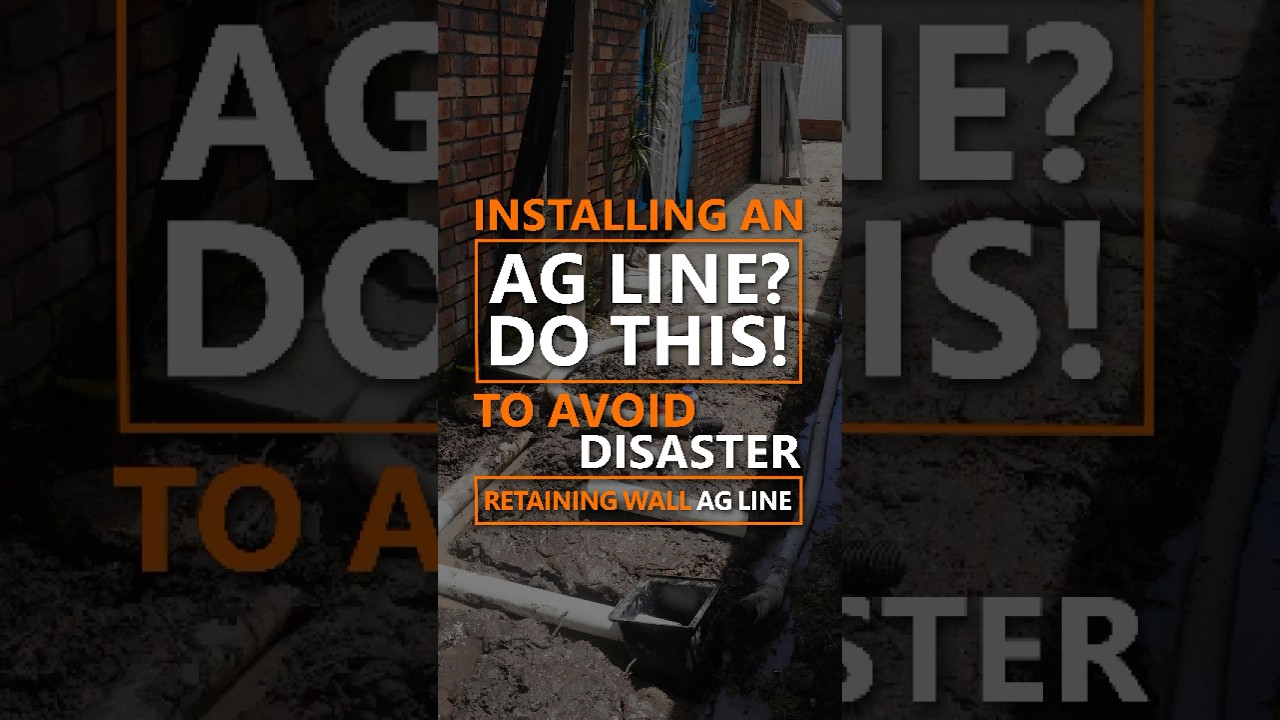 AG LINE INSTALLATION: Complete Guide to Perfect Drainage | Builder's Tutorial 2025