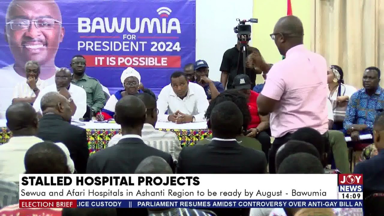 Sewua and Afari Hospitals in Ashanti Region to be ready by August - Bawumia. #ElectionHQ