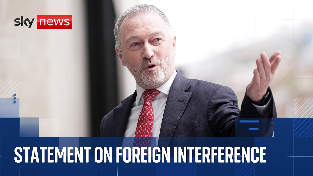 Ministers unveil findings on foreign interference in UK politics after emergency review
