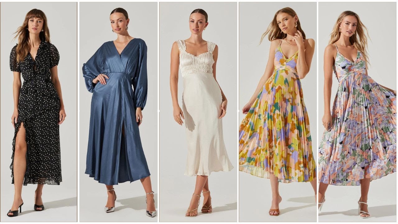 Top 100+ Midi  Dress| Trendy Stylish Designs of Casual Wear Summer Floral Frocks for Women and Girls