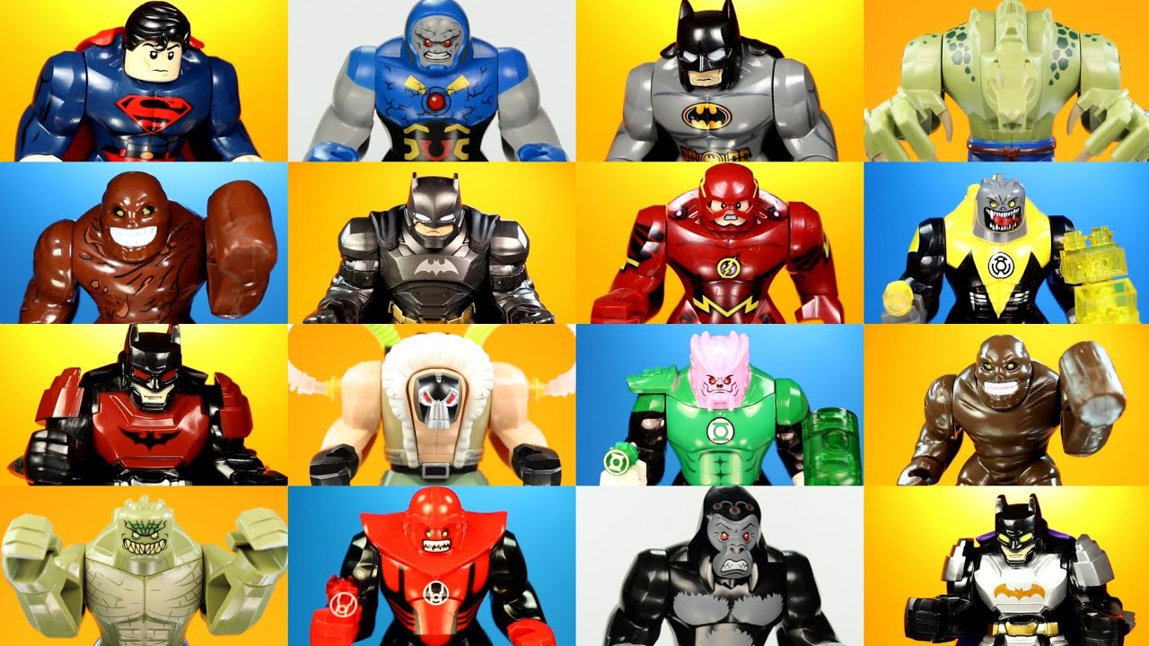 Every Lego Fake DC Superheroes & Villains Big Figures I Have Batman Superman Green Lantern The Flash