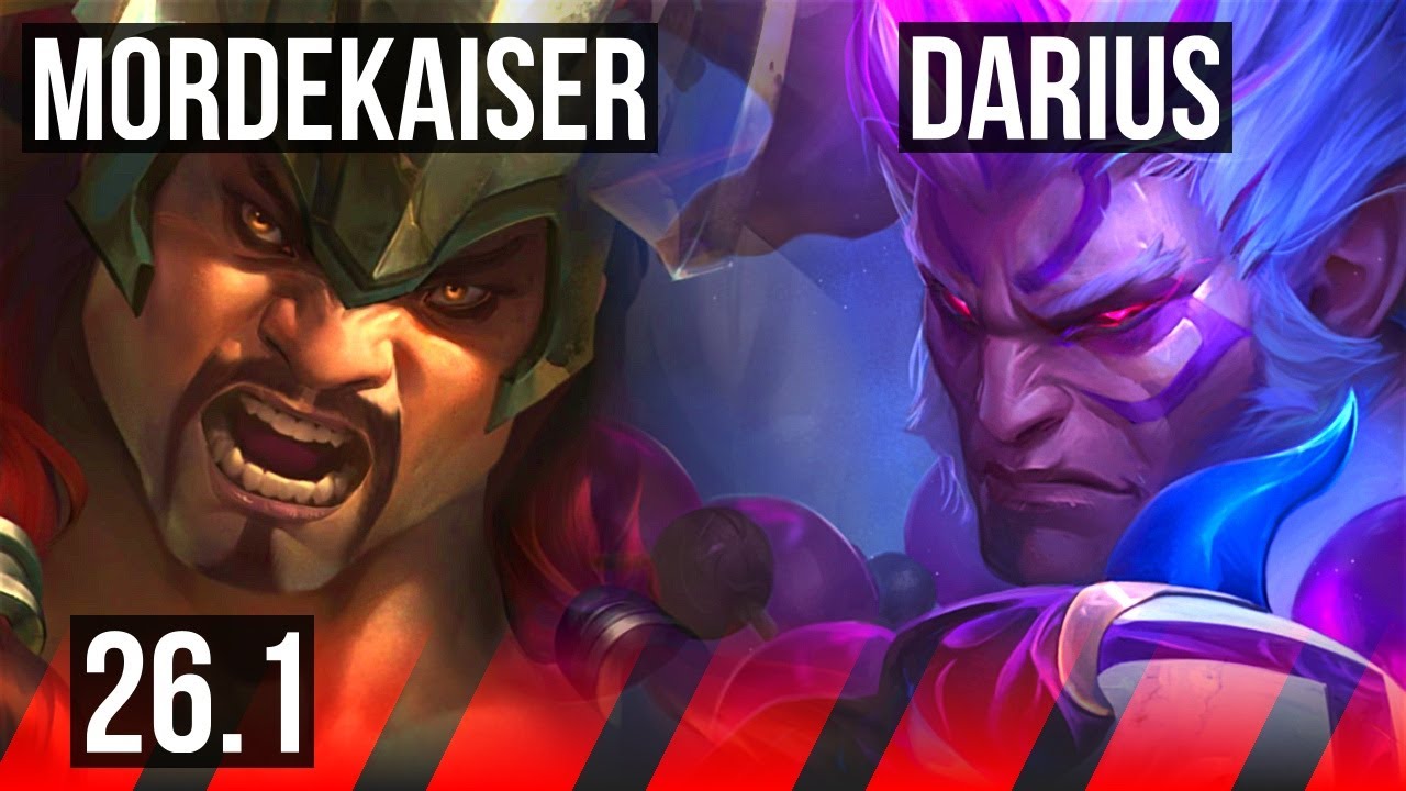 MORDEKAISER vs DARIUS (TOP) | Good KDA: 13/2/7 | EUW Master | 26.1