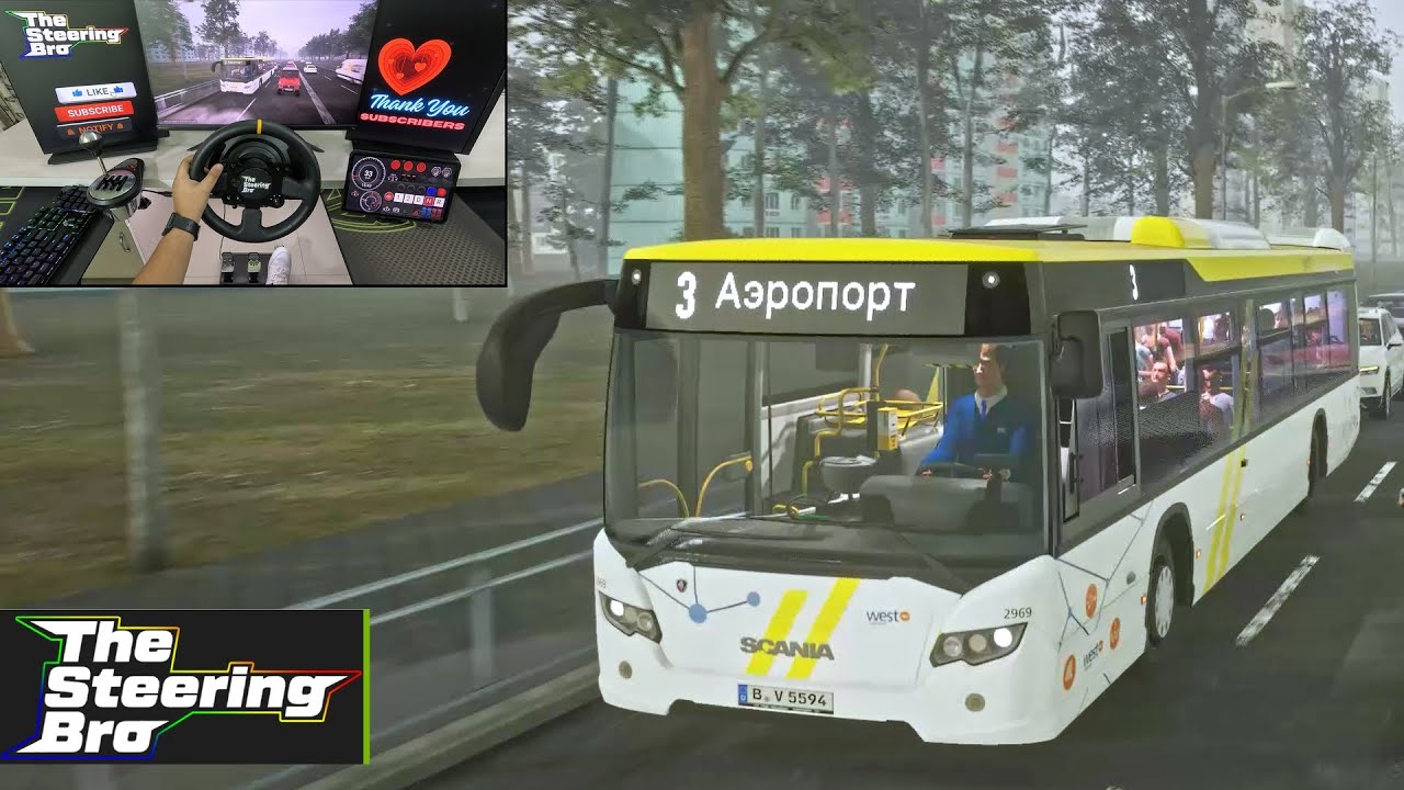 The Bus - New Map Kazakhstan Realistic Gameplay | Thrustmaster TX Steering Wheel Gameplay