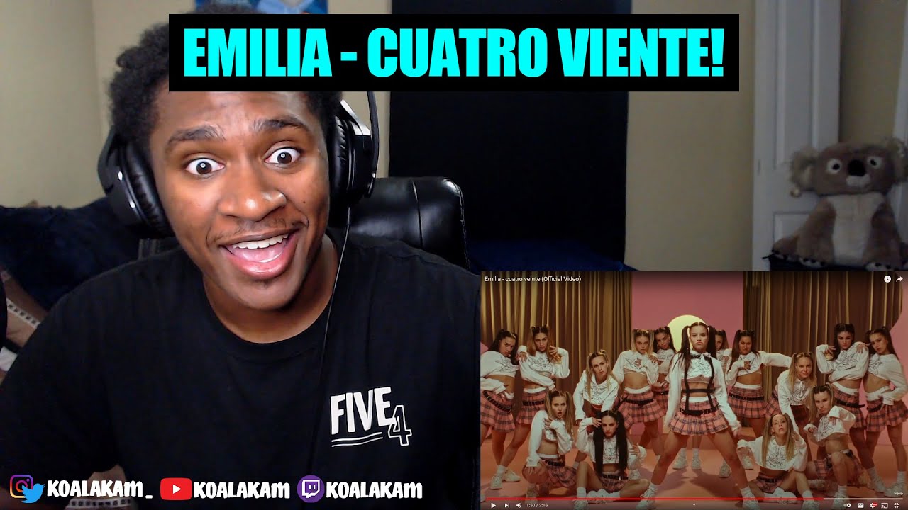 this is DUKI's GIRLFRIEND!? Emilia - cuatro veinte (REACTION!)