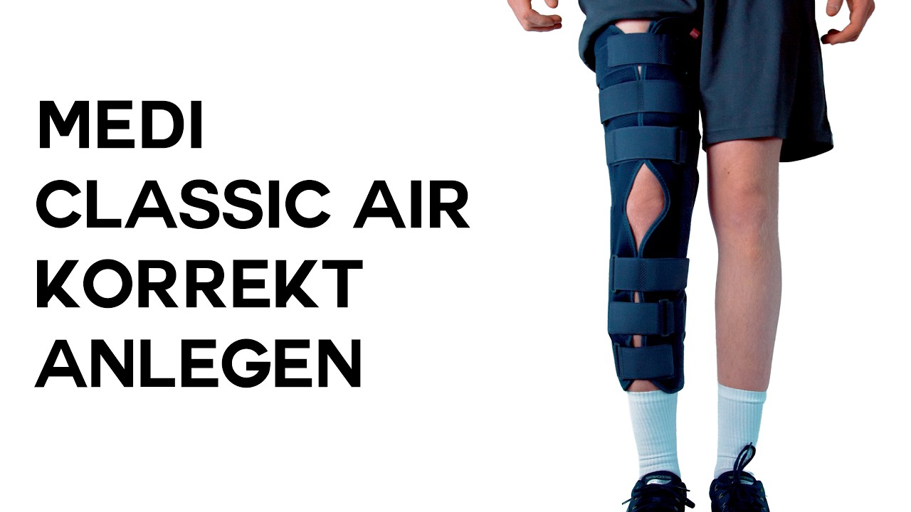 Medi Classic Air Knieorthese Mecronschiene korrekt anlegen – Einfache Anleitung!