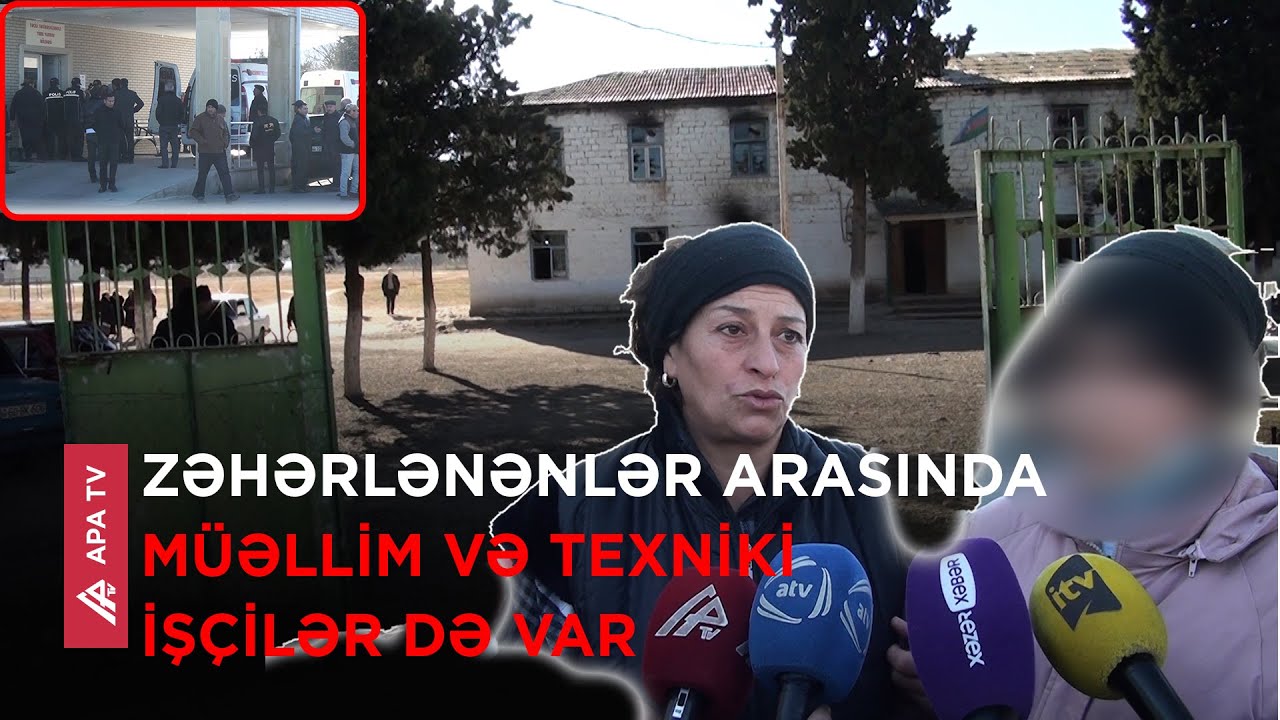 Tovuzda məktəbdə zəhərlənənlərin sayı 71 nəfər çatdı – APA TV