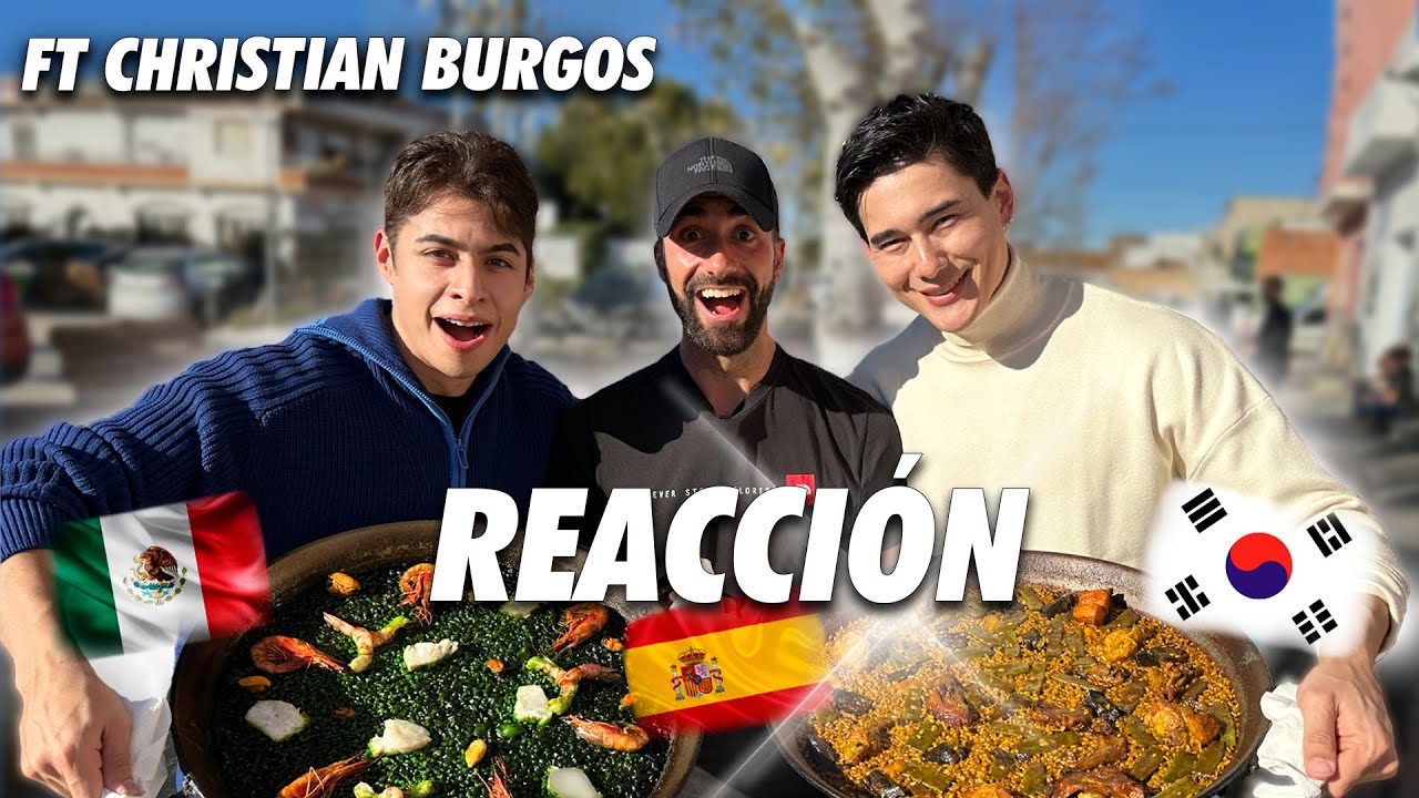 🥘 Probando por Primera vez PAELLA VALENCIANA *MEXICANO REACCIONA a Paella* ft @Christian Burgos Korea