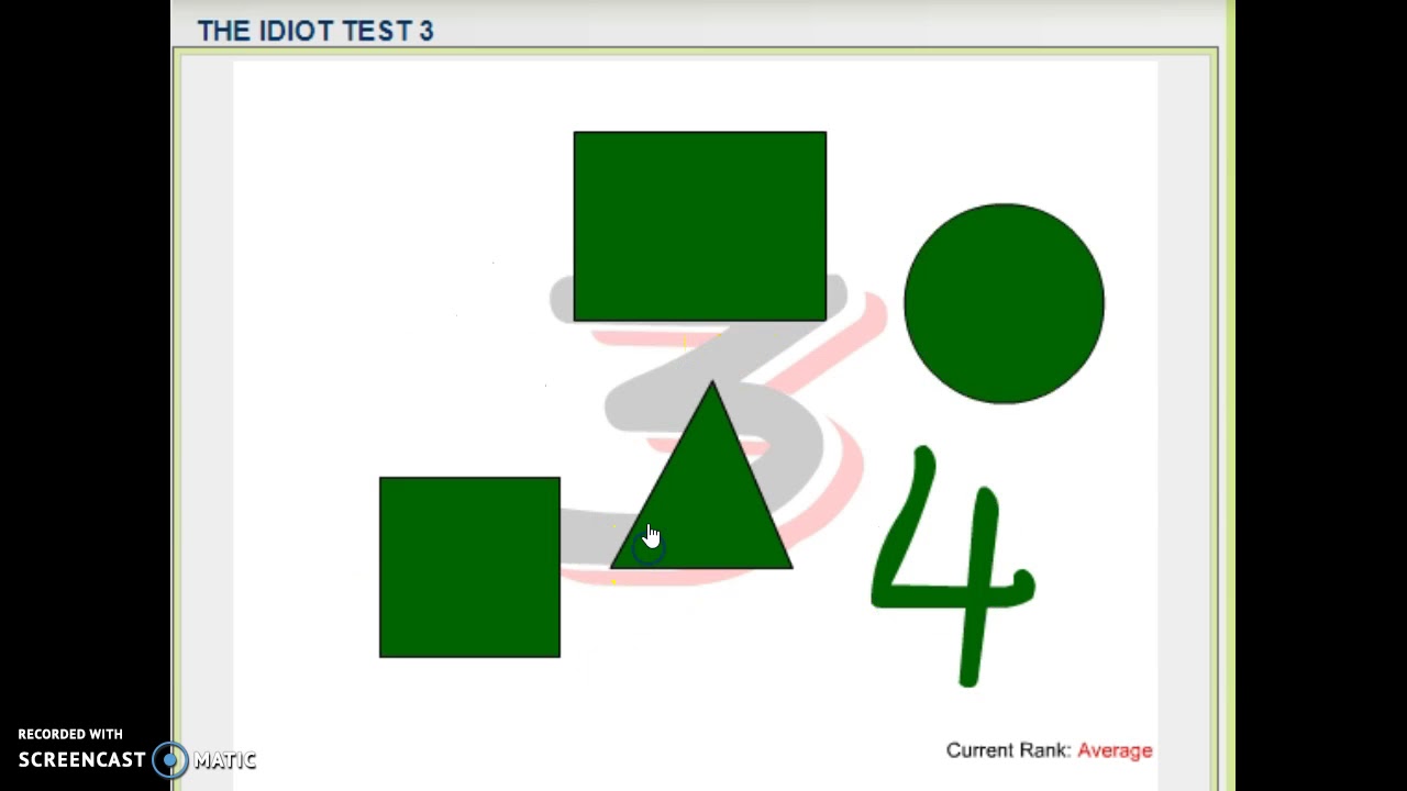 The Idiot Test 3 Walkthrough