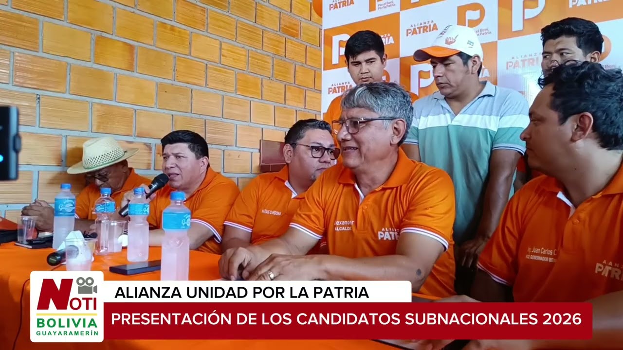 LA ALIANZA UNIDAD POR LA PATRIA PRESENTO A SUS CANDIDATOS A LAS ELECCIONES SUBNACIONALES 2026