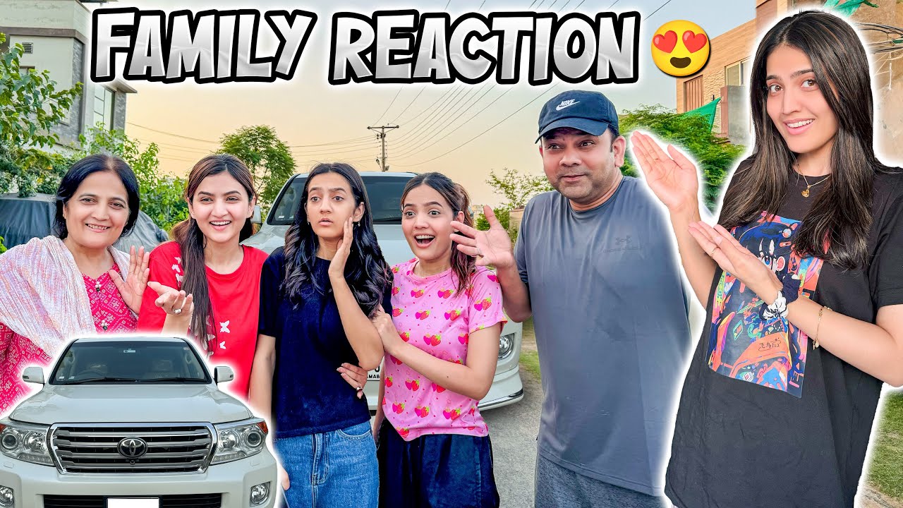 NEW CAR PY FAMILY KA REACTION 😍 | Papa Ko Fathers Day Gift Dy Dea ♥️