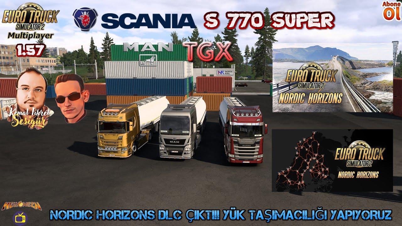 ETS2 1.57 Tam Sürüm Nordic Horizons DLC Çıktı!! Scania SUPER Yük Taşımacılığı Yapıyoruz#ets2 #nordic
