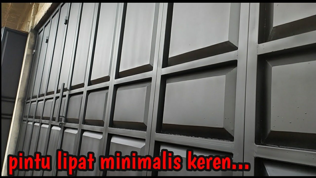⛔ PINTU LIPAT RUKO MINIMALIS TANPA REL ATAS‼️