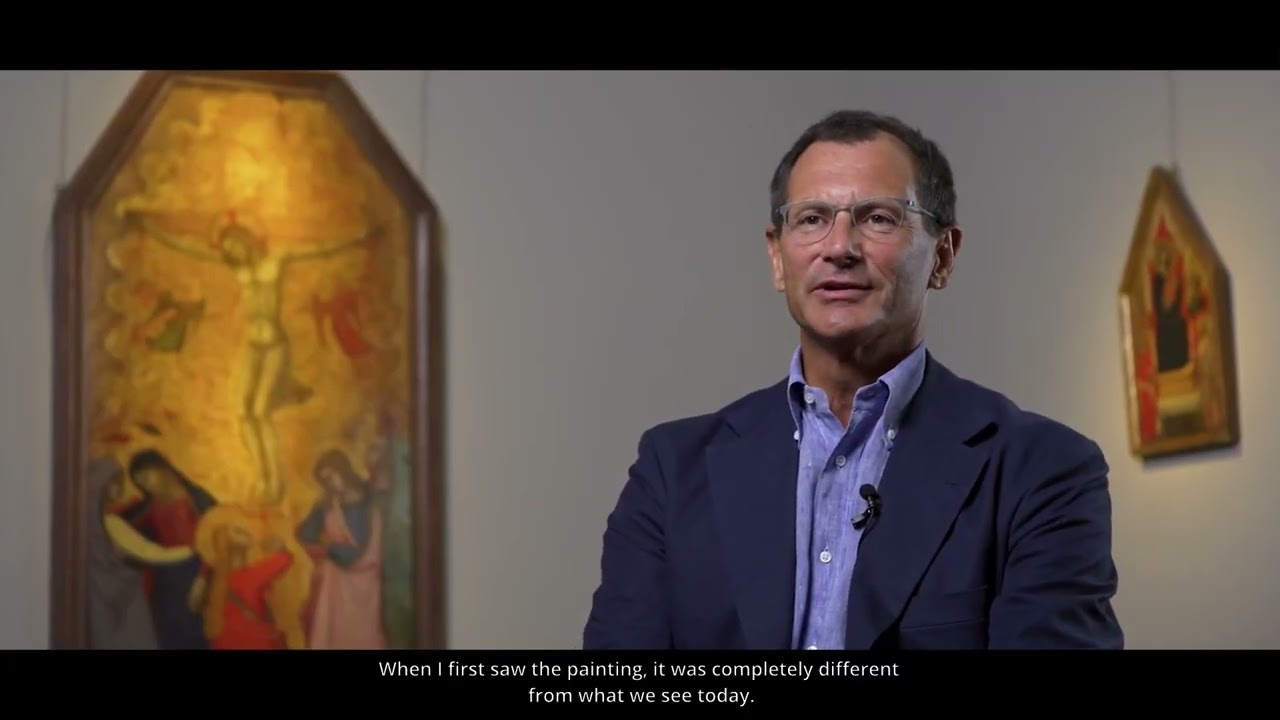 Matteo Salamon gallery - Andrea di Bonaiuti,  1310 - 1377 - Crucifixion - TEFAF 2024