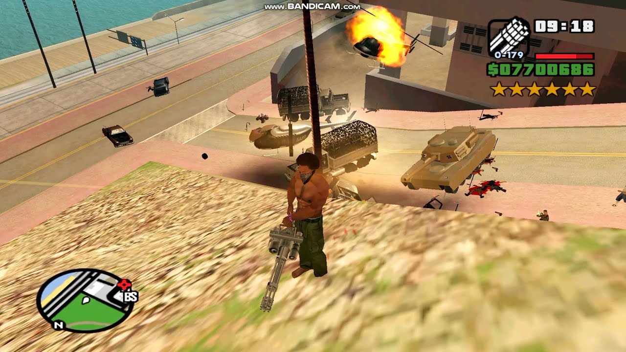 GTA San Andreas | Surviving a 6-Star Police Chase! 🔥#gtasanandreas #usa