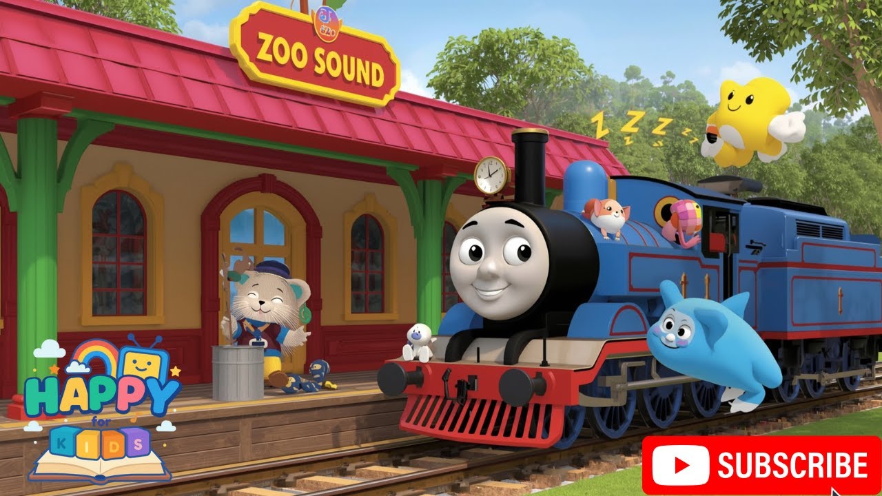 Zoo Sound Train Song for Kids | Animal Sounds Learning | Fun Zoo Rhyme for Toddlers