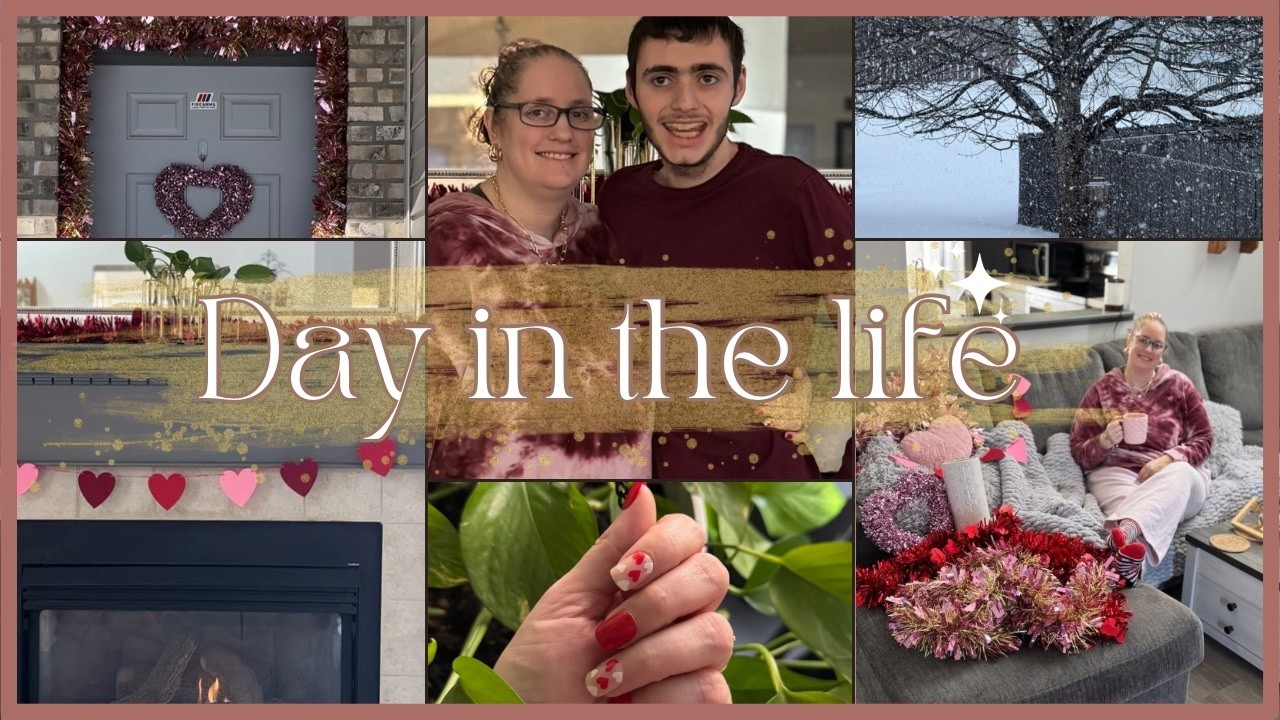DAYS IN THE LIFE | Valentines decor, watering plants, & nails
