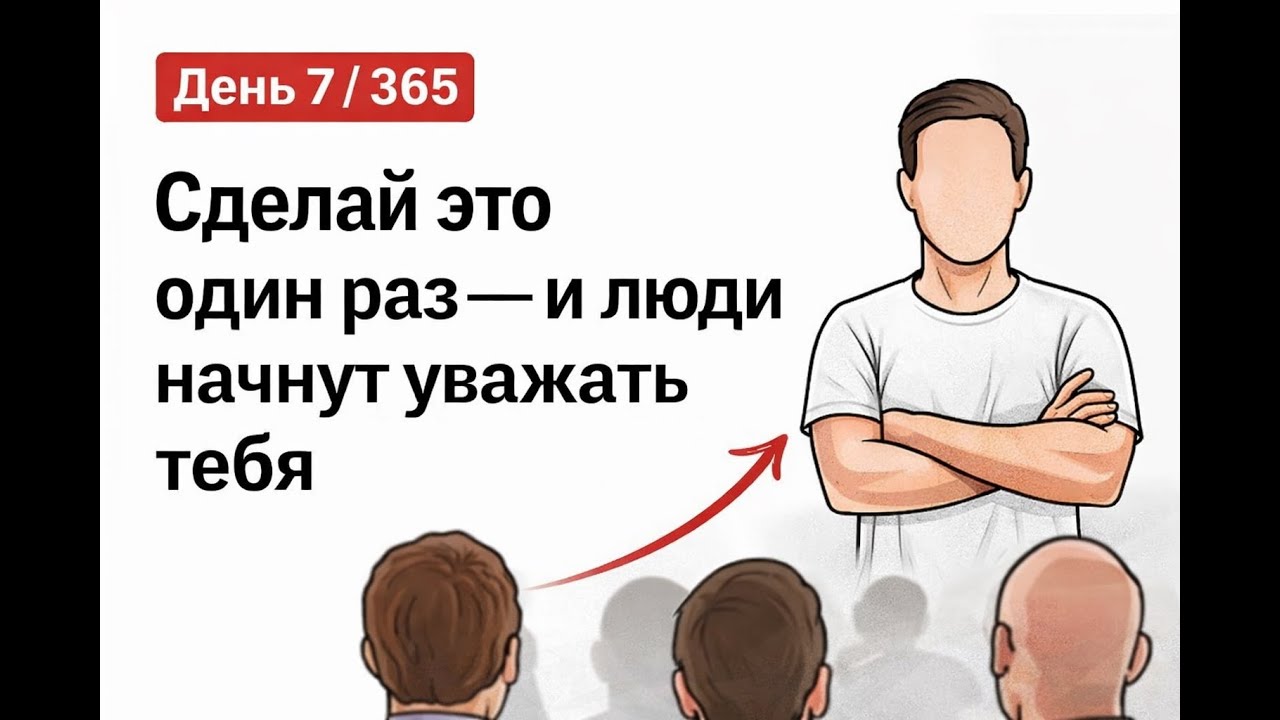 День 7 / 365 — Сделай это один раз — и люди начнут уважать тебя
