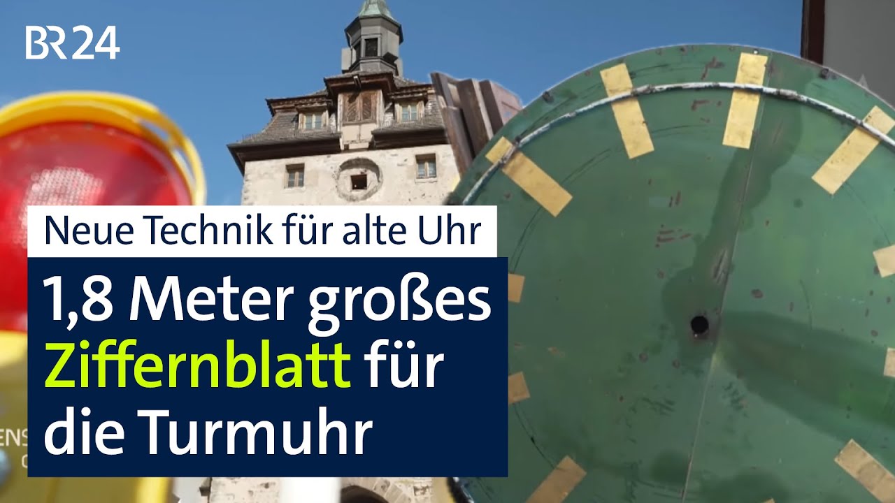 Kein Loch mehr im Turm: Neue Turmuhr für Leutershausen | BR24