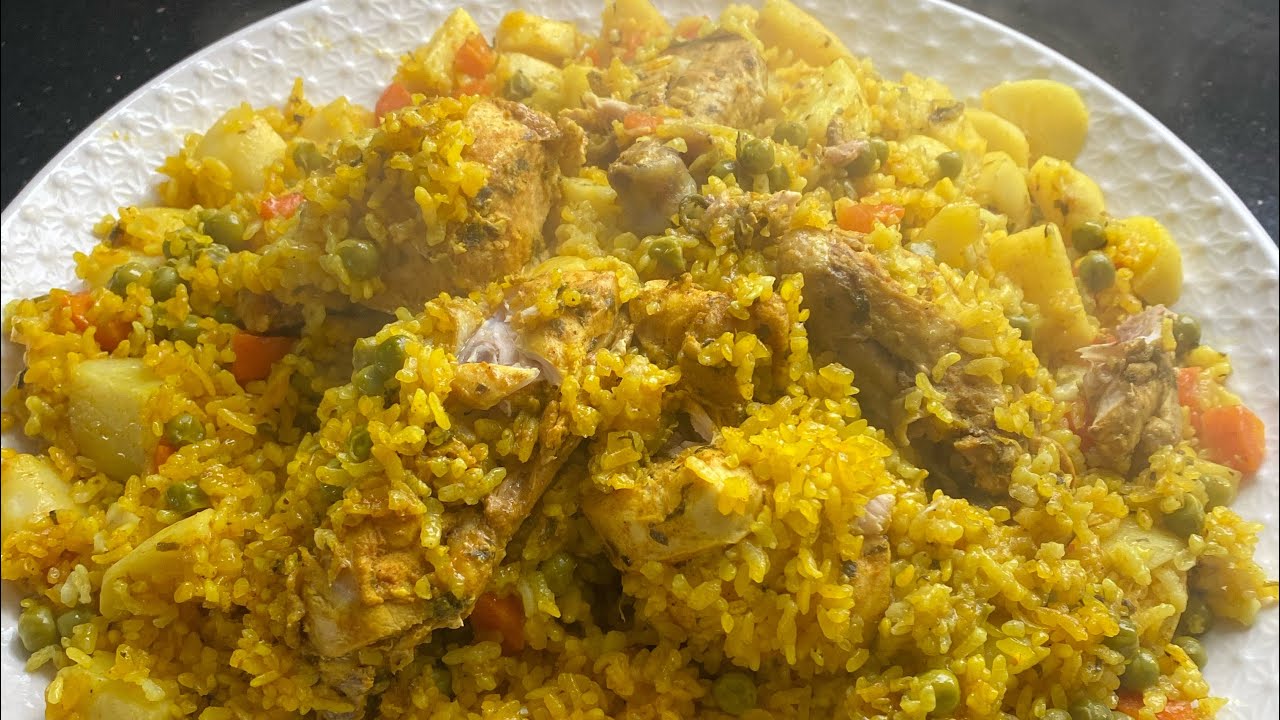 riz poulet et legumes