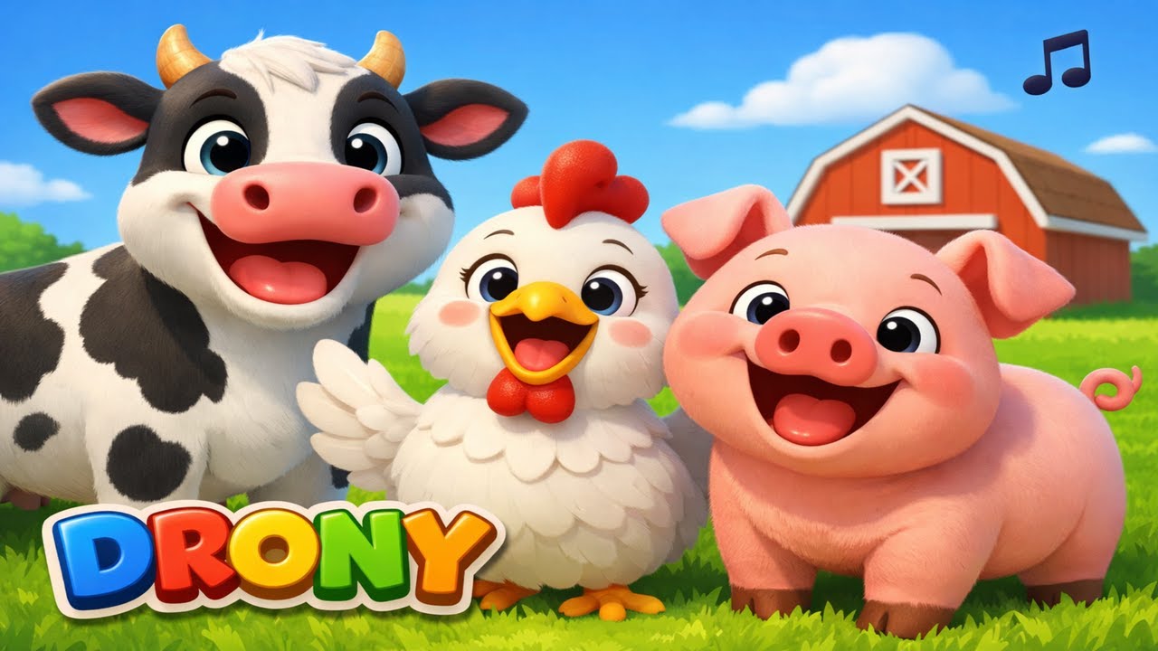 Sonidos de animales de la granja 🐄🐔 | Video educativo para niños
