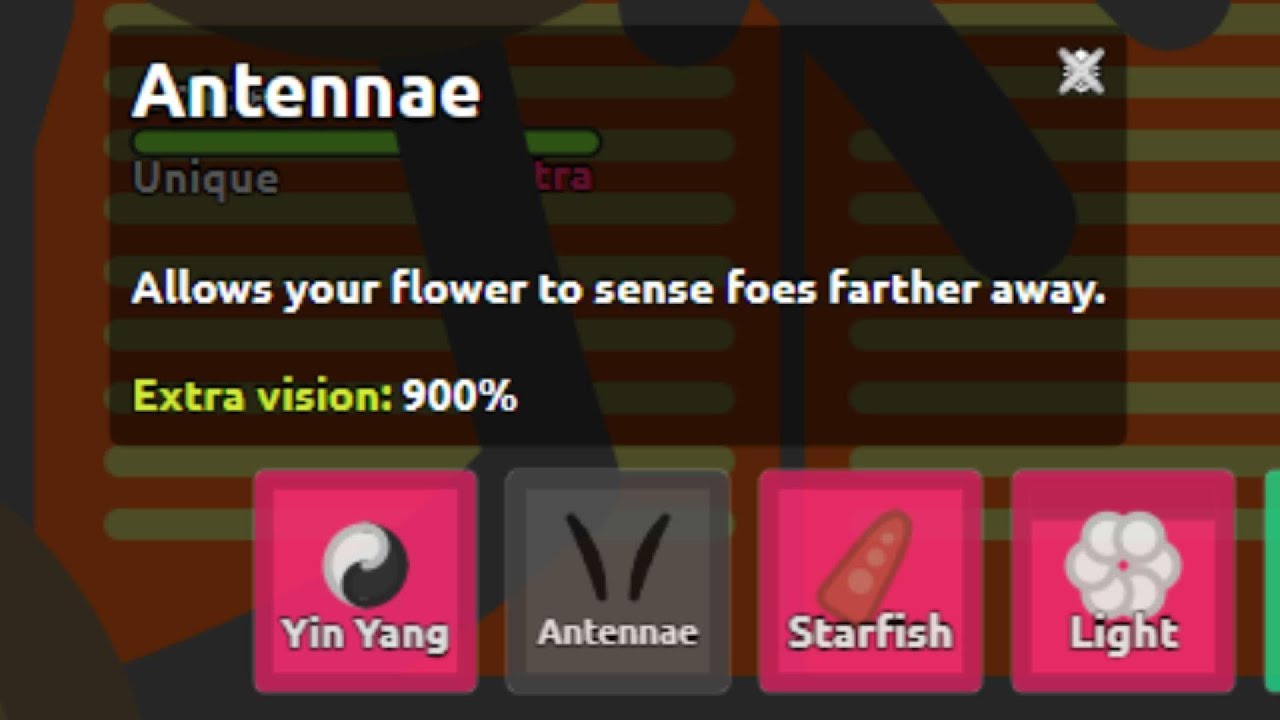 I crafted the craziest petal in Florr.io