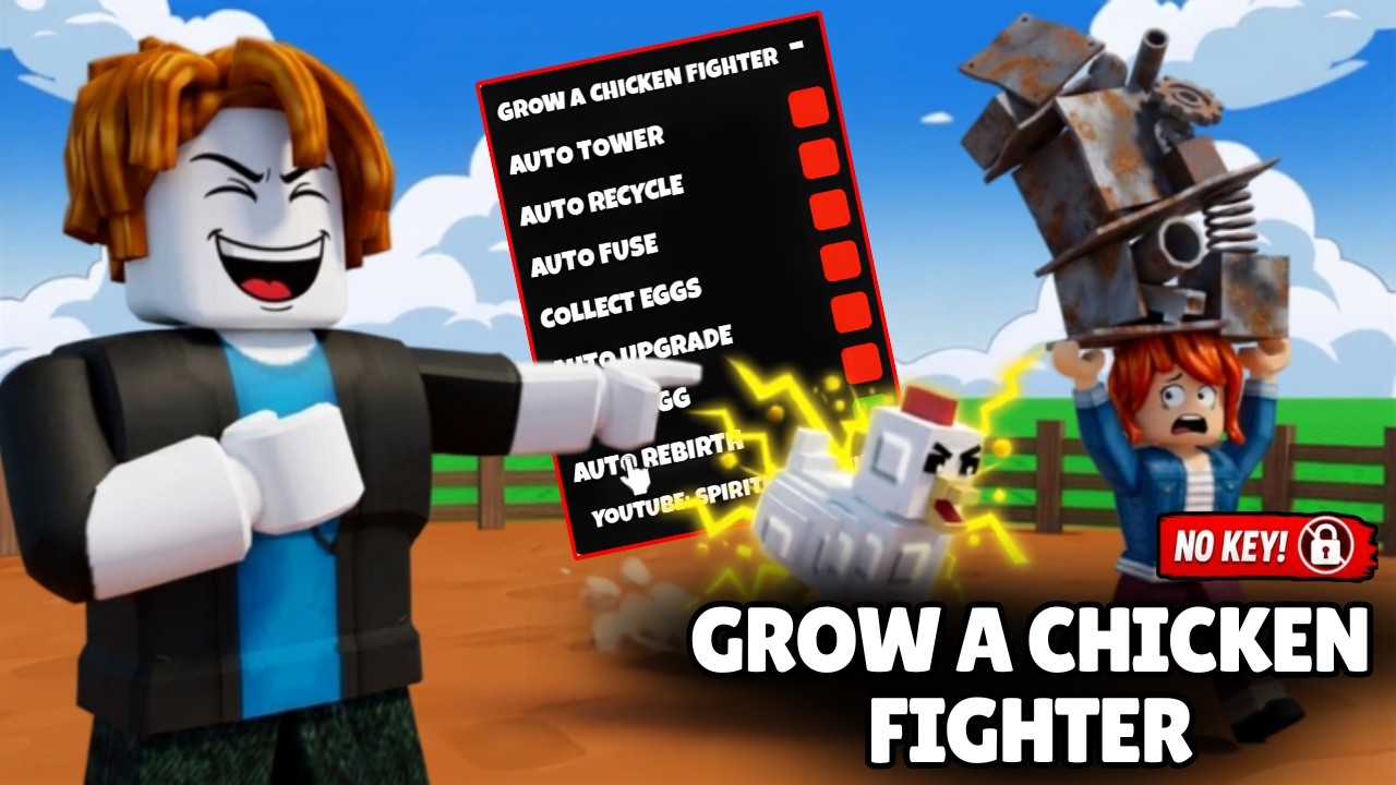 🐔 Grow a Chicken Fighter Script 2026 | Auto Farm, Auto Scrap & Unlock All (NO KEY)