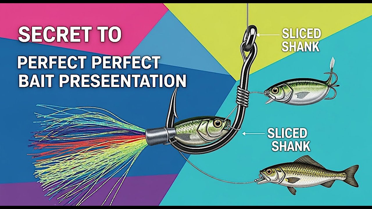 Bait-Holder Sliced Shank Hooks! Day or Night Spinning & Casting!