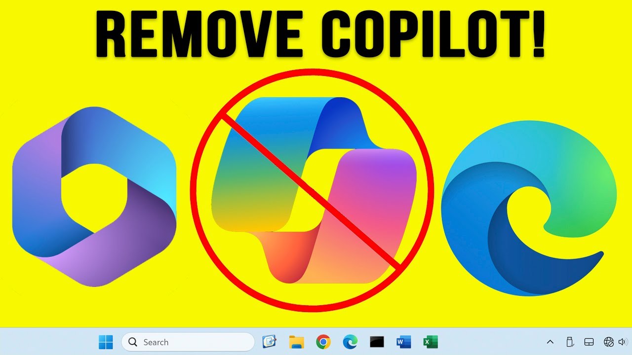 How to Remove Copilot from Edge, Office, the Windows Taskbar and the Search Box